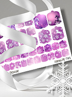 Anna Tkacheva, наклейки пленки для педикюра PR-791