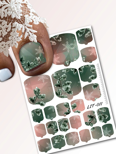 Anna Tkacheva, мини наклейки пленки для педикюра LIT-011 Anna Tkacheva, мини наклейки пленки для педикюра LIT-011