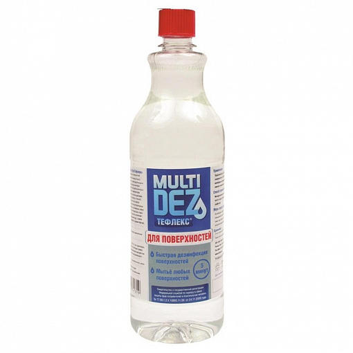 МультиДез, Тефлекс для дезинфекции и мытья поверхностей (пробка), 0.5л
