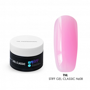 TNL, Stiff Gel Classic - жесткий цветной гель для наращивания №08 (розовый), 30 мл
