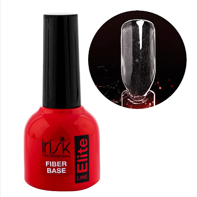 

Irisk, Elite Fiber Base - база армирующая для гель-лака (clear pink), 10 мл