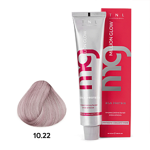 TNL, Million glow Silk protein - крем-краска для волос (10.22 Платин.блонд интенсив. фиолет.), 60 мл