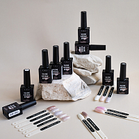 TNL, Nude Stone Base - жесткая база для гель-лака с шиммером №08, 10 мл