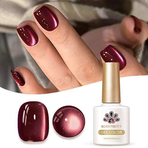 Born Pretty, Autumn Water Light Cat Magnetic Gel - магнитный гель-лак "кошачий глаз" AW05, 10 мл