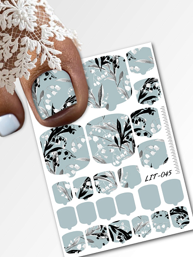 Anna Tkacheva, мини наклейки пленки для педикюра LIT-045 Anna Tkacheva, мини наклейки пленки для педикюра LIT-045
