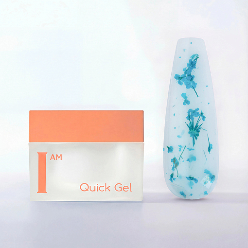 I am, Quick Gel - скоростной жидкий гель с сухоцветами №40, 12 мл
