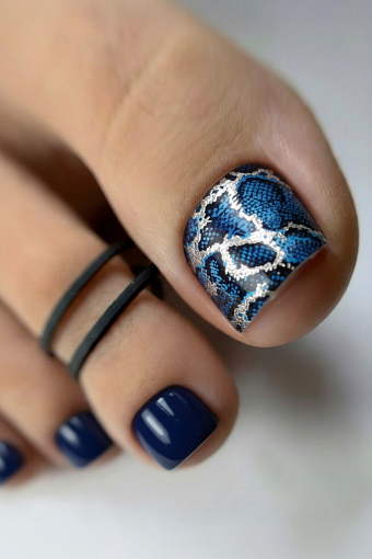 Anna Tkacheva, наклейки пленки для педикюра с фольгой VIP-087