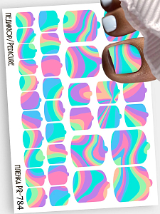 Anna Tkacheva, наклейки пленки для педикюра PR-784