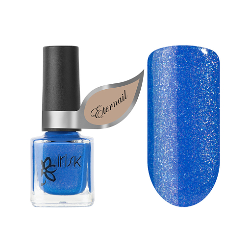 Irisk, Eternail mini Bright party - лак на гелевой основе с эффектом втирки (06 Hawaii), 8 мл