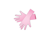 Irisk, перчатки нитриловые неопудренные (розовые 01 размер XL), 47-50 пар