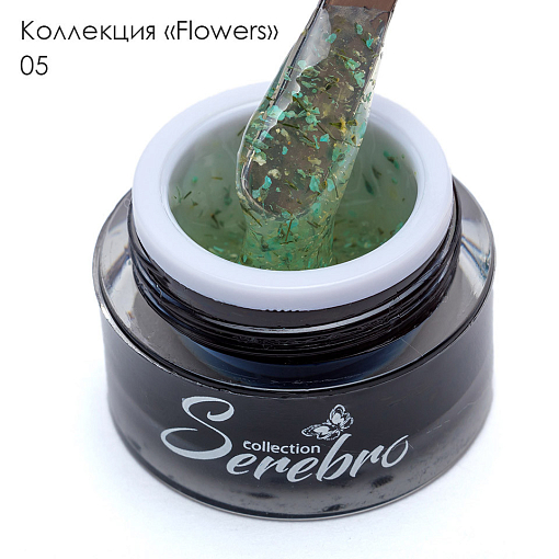 Serebro, гель-лак "Flowers" №05, 5 мл