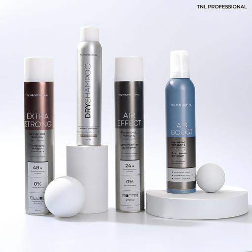 TNL, Air Boost - профессиональный мусс для укладки волос «Подвижная фиксация», 350 мл