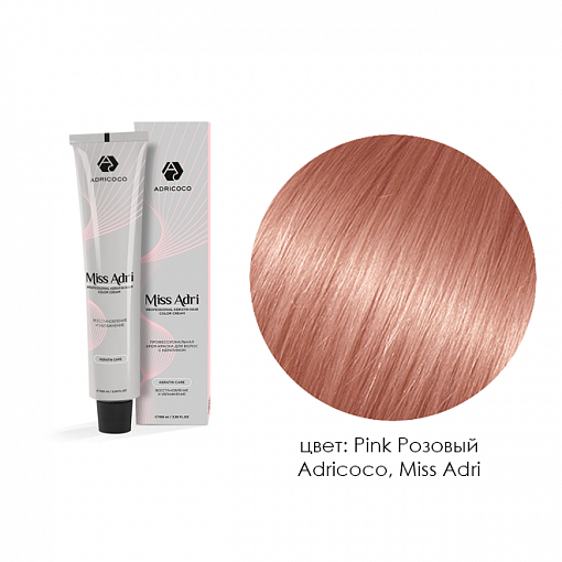 Adricoco, Miss Adri - крем-краска для волос (Pink Розовый), 100 мл
