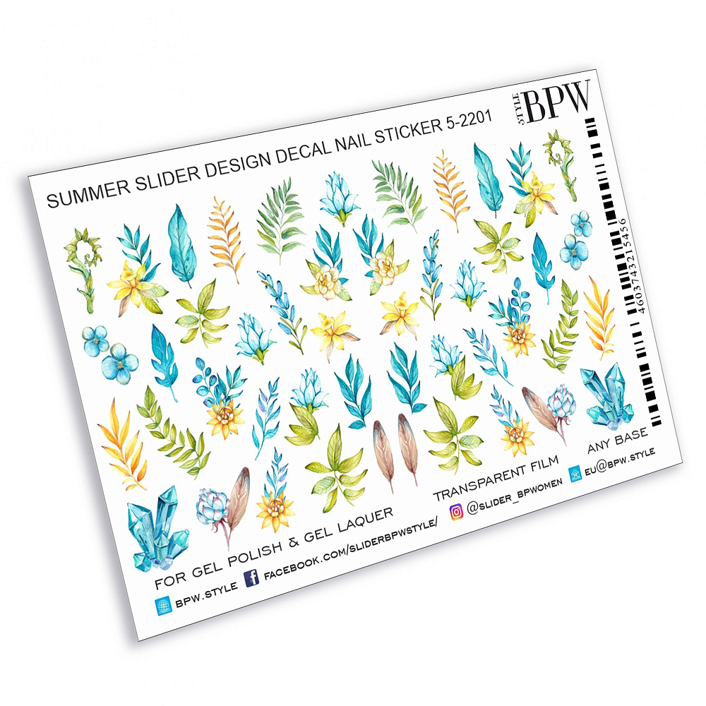 BPW.Style, слайдер-дизайн (Голубые цветы и ветви, sd5-2201) BPW.Style, слайдер-дизайн (Голубые цветы и ветви, sd5-2201)
