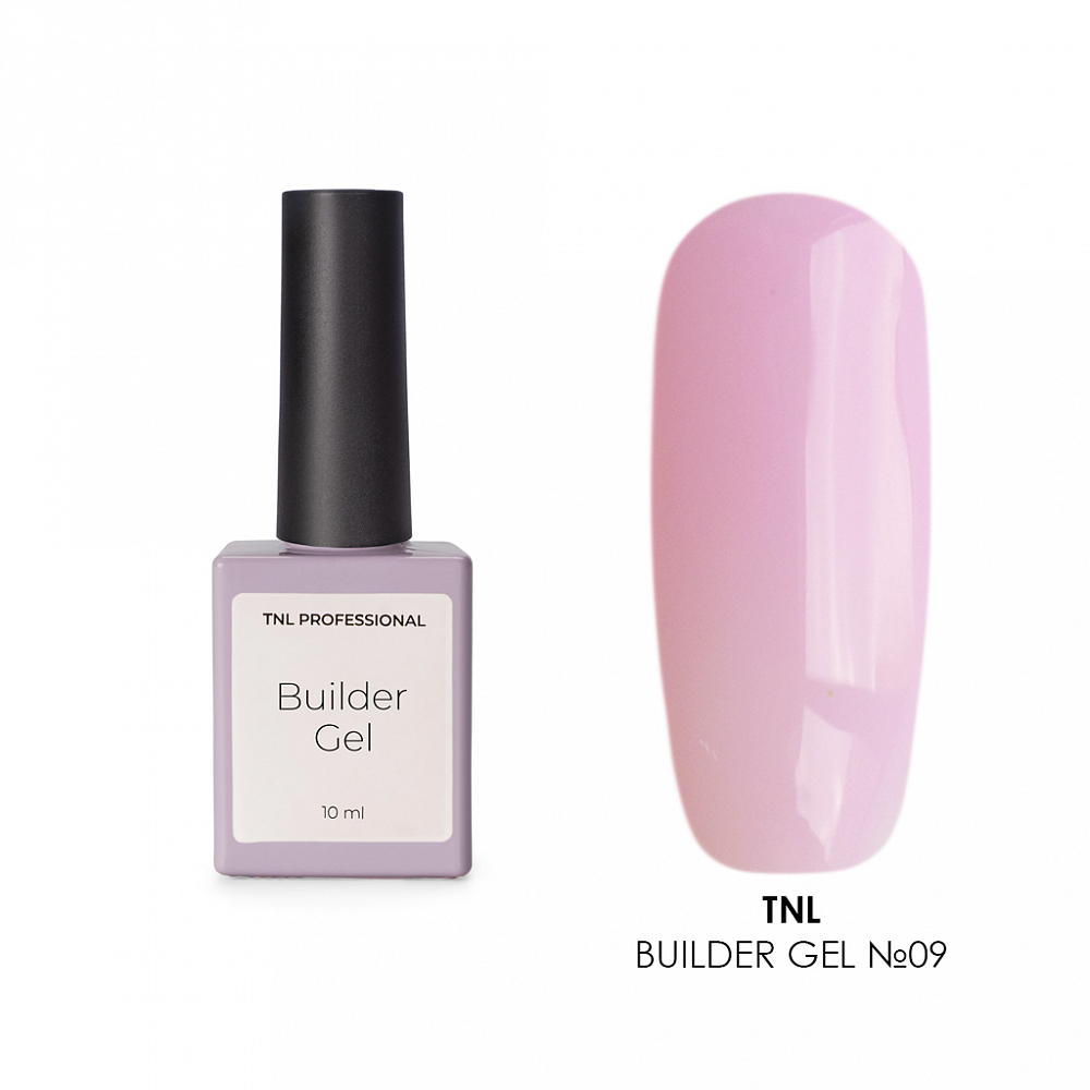 TNL, Builder Gel - моделирующий гель (камуфлирующий холодно-розовый №09), 10 мл