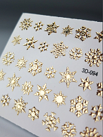Anna Tkacheva, 3D хрустальный слайдер 3D-094 (gold crystal)