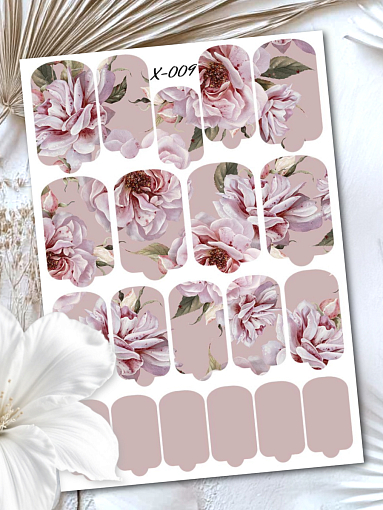 Anna Tkacheva, мини наклейки пленки для маникюра X-009