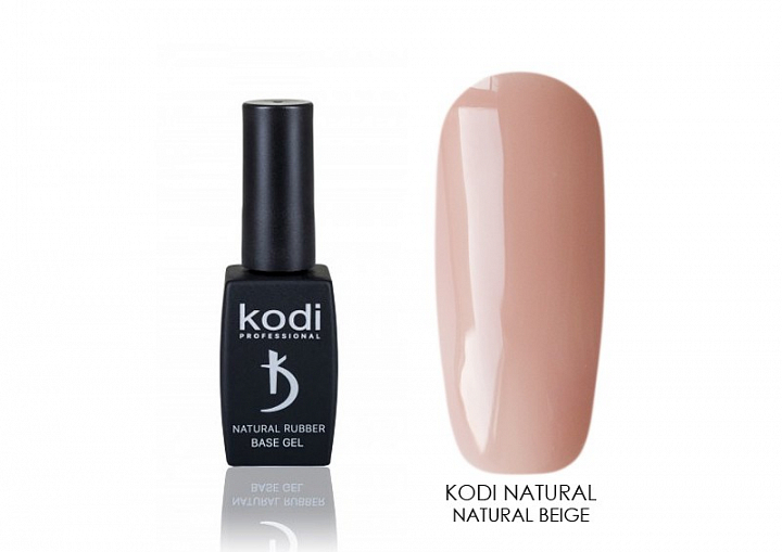 Kodi, Natural Rubber Base - камуфлирующая база (Natural beige),12 мл