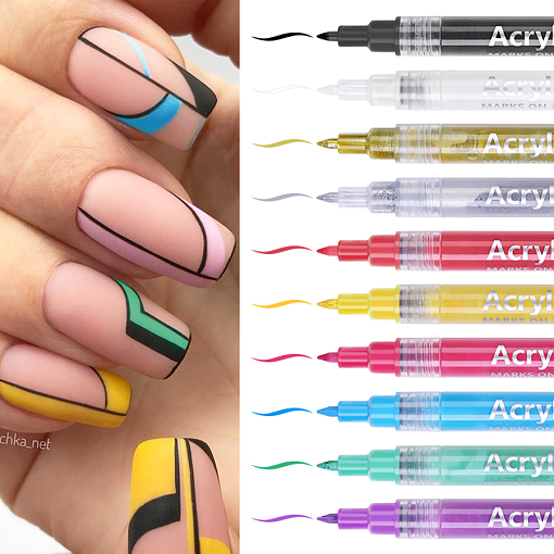Born Pretty, Nail Art pen маркер для ногтей 54320-07 (розовый)