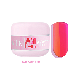 Irisk, ABC Limited collection - витражный моделирующий однофазный гель №71 (Strawberry Glass), 15 мл