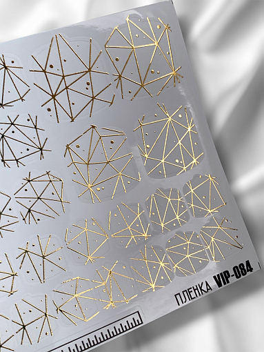 Anna Tkacheva, наклейки пленки для педикюра с фольгой VIP-084