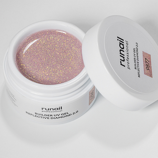 Runail, набор №127 моделирующий УФ-гель светоотражающий REFLECTIVE DIAMOND 2.0 (3 оттенка по 15 гр)