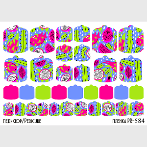 Anna Tkacheva, наклейки пленки для педикюра PR-584