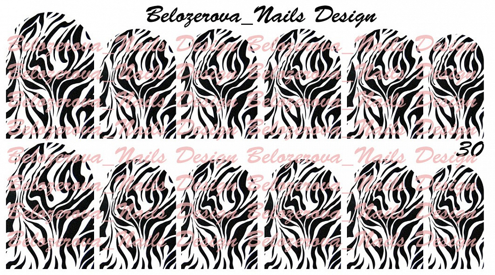 Слайдер-дизайн Belozerova Nails Design на белой пленке (30)