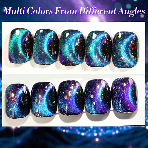 Born Pretty, Glitter Cat Magnetic Gel - магнитный гель-лак "кошачий глаз" с глиттером MY35, 10 мл