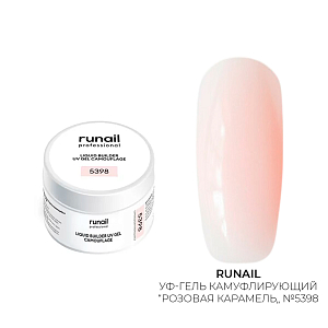 Runail, камуфлирующий жидкий Уф-гель (розовая карамель), 30 мл