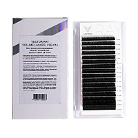 VECTOR RAY, Volume Lashes - микс ресниц для наращивания (изгиб C/Толщ.0,07 мм/Длина 7-12)