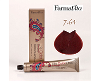 FarmaVita, Life Color Plus - крем-краска для волос (7.64 красно-медный блондин)