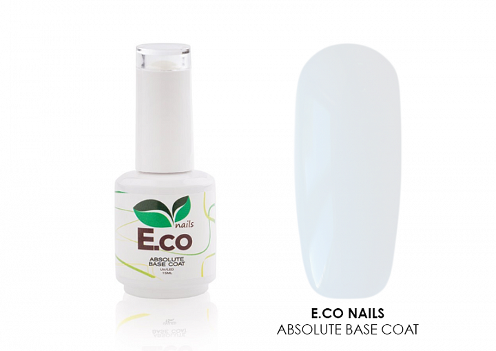 E.Co Nails, Absolute Base Coat - камуфлирующая база (№04 молочный), 15 мл