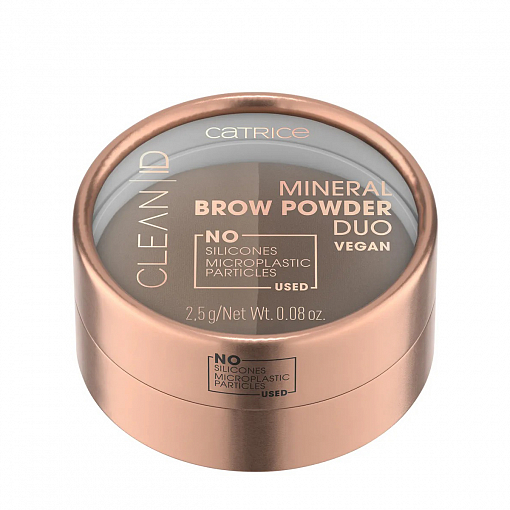 Catrice, CLEAN ID MINERAL BROW POWDER DUO - пудра для бровей (010 Light To Medium)