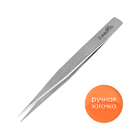 Evabond, пинцет для ресниц, ручная заточка (прямой)