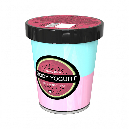 Milv, крем-йогурт двухцветный «Арбуз», 210 гр