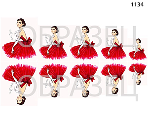Слайдер-дизайн "В красном платье 1134"