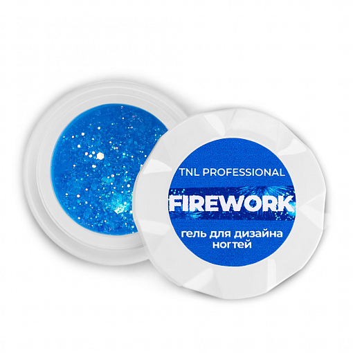 TNL, гель для дизайна ногтей «Firework» №03 (голубой залп), 5 мл