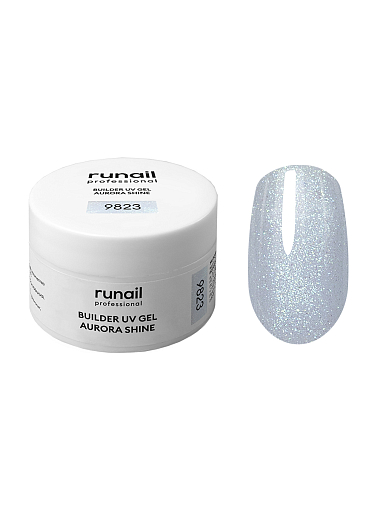 RuNail, набор №59 моделирующий УФ-гель c шиммером AURORA SHINE (3 оттенка по 15 гр)