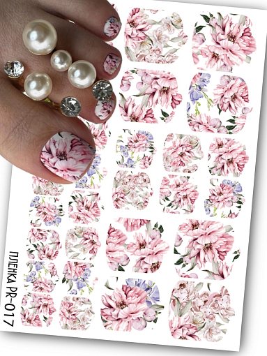 Anna Tkacheva, наклейки пленки для педикюра PR-017