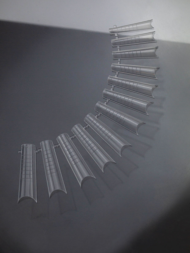 Обратные многоразовые формы для наращивания ногтей "Арочный квадрат" (40610), 120 шт