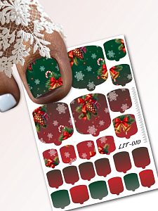 Anna Tkacheva, мини наклейки пленки для педикюра LIT-010