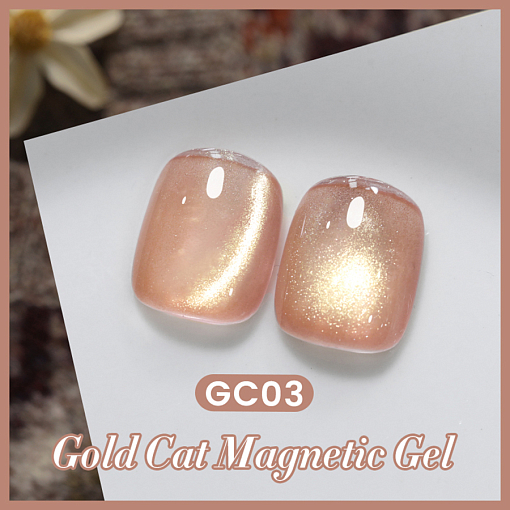 Born Pretty, Gold Cat Magnetic Gel - магнитный гель-лак "кошачий глаз" GC03, 10 мл