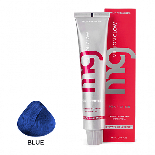 TNL, Million glow Silk protein - крем-краска для волос корректор (синий), 100 мл