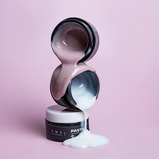 TNL, Pastel - жесткий гель для наращивания с шиммером №10 (розовый ангел), 30 мл