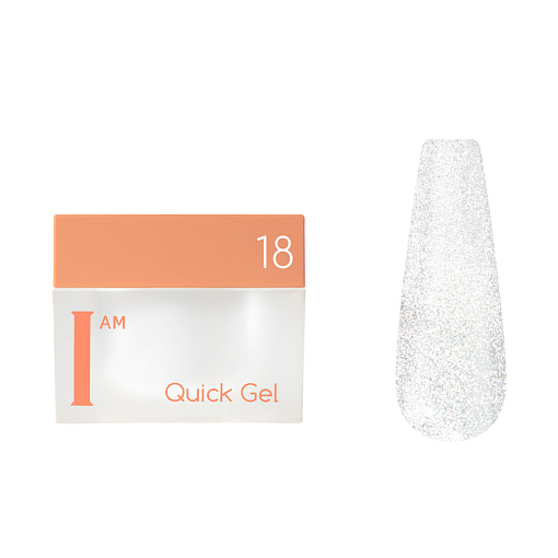 I am, Quick Gel Cat eye - скоростной жидкий гель с эффектом "кошачий глаз" №18, 12 мл
