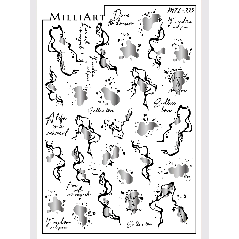 Anna Tkacheva, слайдер-дизайн MilliArt металлик MTL-235 Anna Tkacheva, слайдер-дизайн MilliArt металлик MTL-235