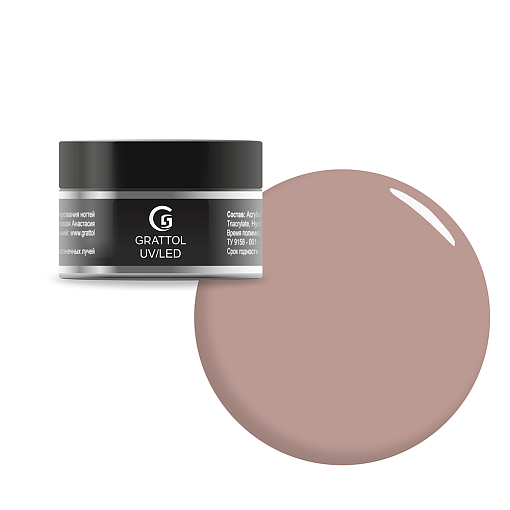 Grattol, Camouflage Gel Old Money - камуфлирующий жесткий гель №06, 15 мл