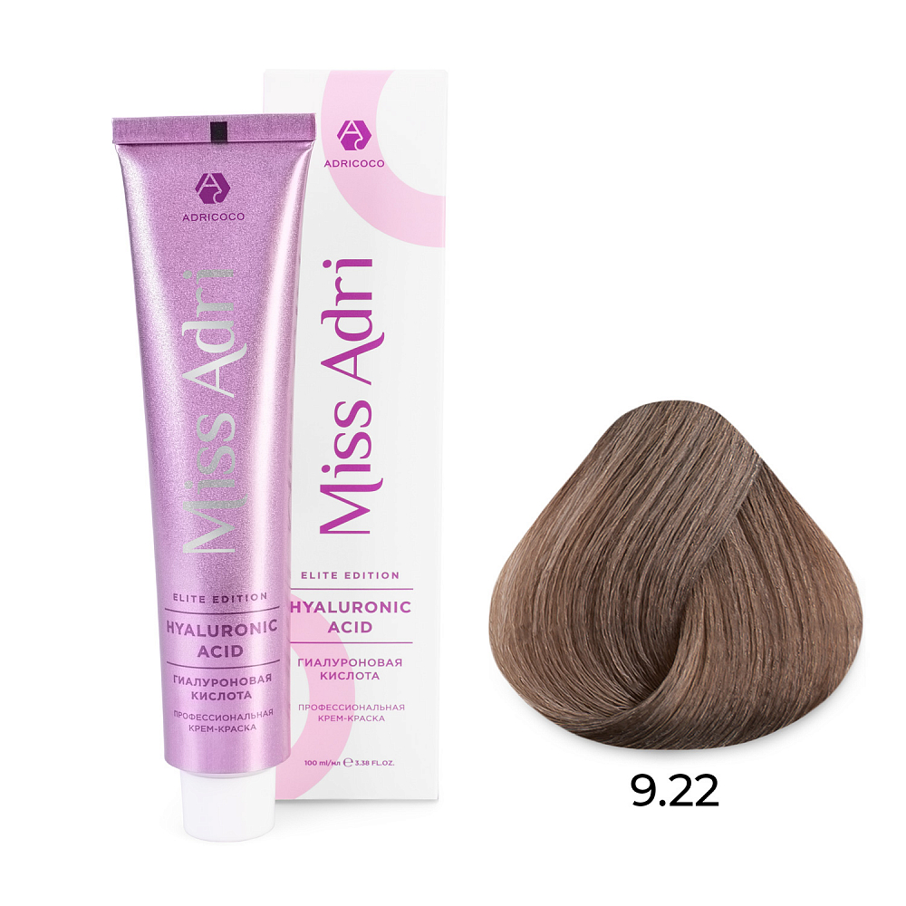 Adricoco, Miss Adri Elite Edition - крем-краска для волос (оттенок 9.22), 100 мл