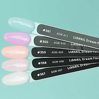 Lianail, Dream Factor - база камуфлирующая пастель с блестками №360, 10 мл